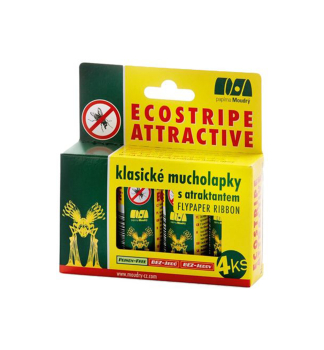 MUCHOLAPKA ECOSTRIPE  vytahovac mal, 4 ks v balen