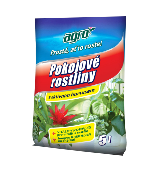 AGRO substrt POKOJOV ROSTLINY 5 l